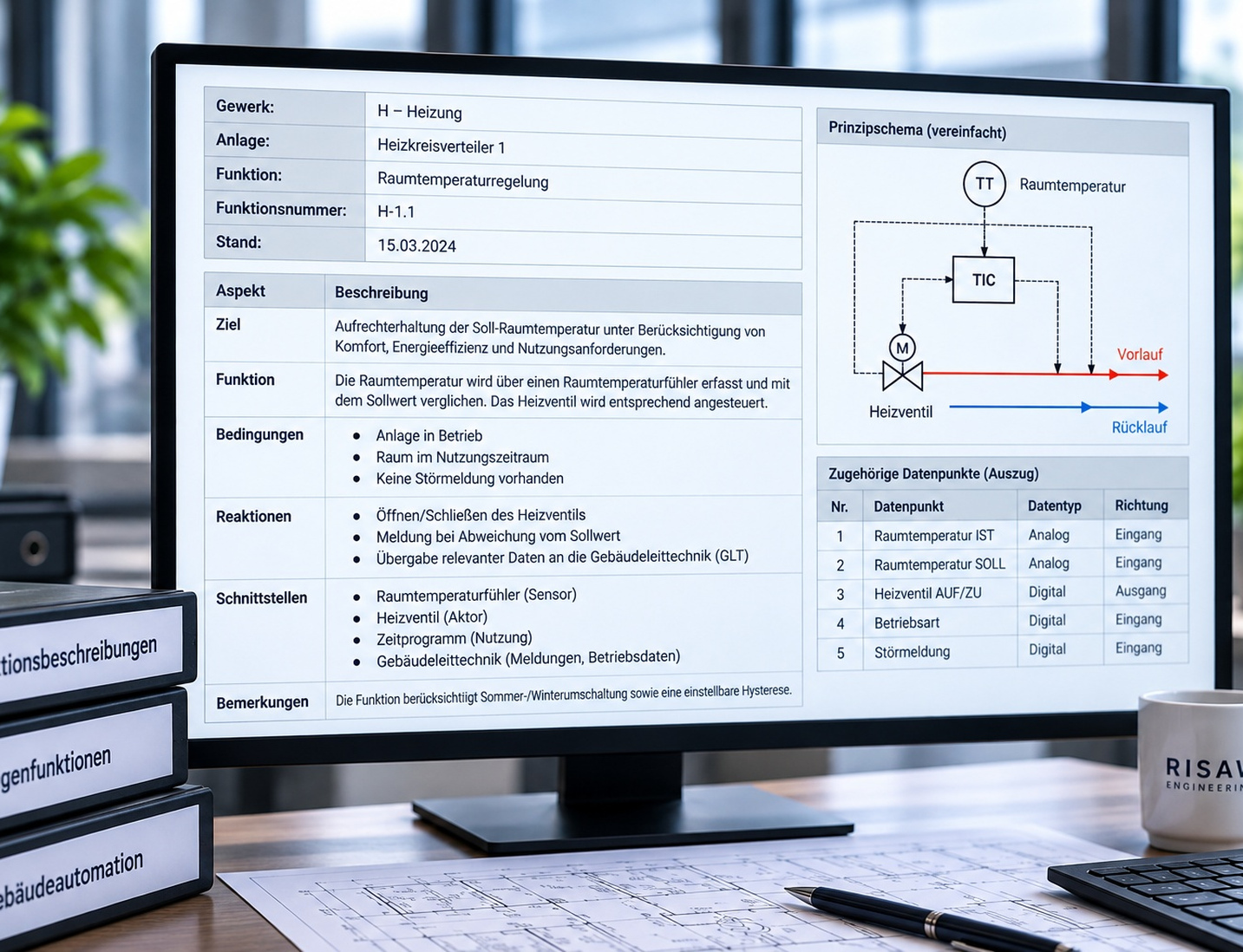 Funktionsbeschreibung Gebäudeautomation